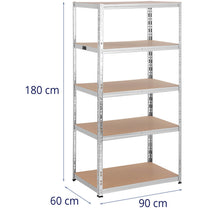 MSW Industrial Shelving – Metal warehouse shelf 5 shelves 750 kg – image 35