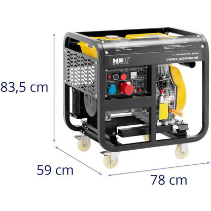 MSW Mobile diesel generator set 240/400 V 8500 W 10 kVA 30 l – image 9
