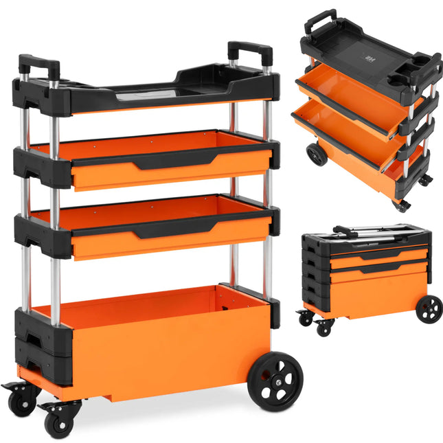 Workshop forklift with height adjustment 2 drawers 69 x 38.4 x 95.7 cm