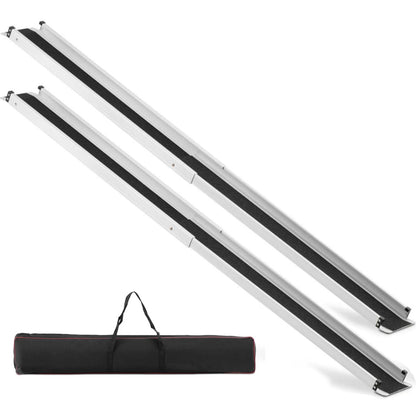 MSW Access ramp, portable, foldable driveway rails 120 x 19 cm - 2 pcs.