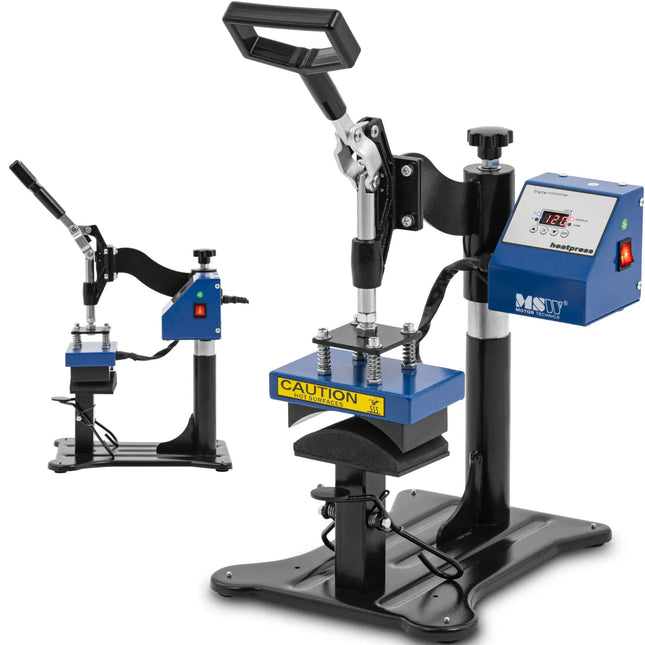 Thermal transfer press for caps with visor adjustable tripod LCD 0-250C