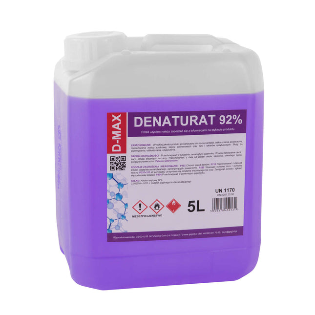 Denaturate denatured alcohol D-MAX 5L