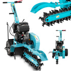 Hillvert Chain excavator for linear excavations for wires, cables, pipes, 600 mm, 15 HP, 3.6 l