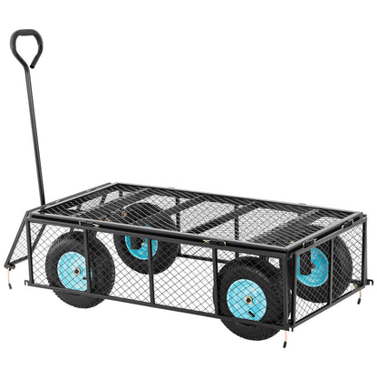 Hillvert Foldable garden cart with a tarpaulin for transporting soil and fertilizer up to 550 kg – image 6