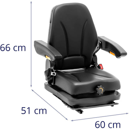 Hillvert Seat adjustable seat with armrests and tractor belt seat 42x47cm – image 9