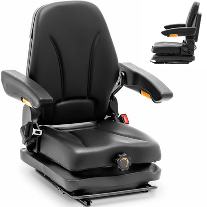 Hillvert Seat adjustable seat with armrests and tractor belt seat 42x47cm