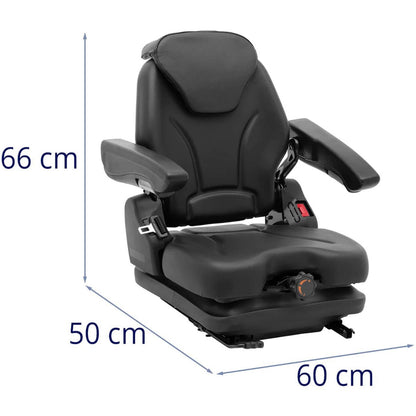 Hillvert Seat adjustable seat with armrests and tractor belt seat 42x47cm – image 18