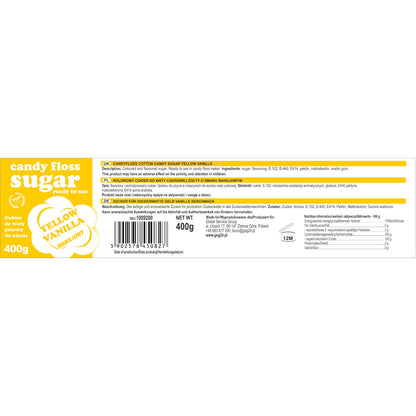 GSG24 Coloured sugar for cotton wool cotton with vanilla flavour 400g – image 2