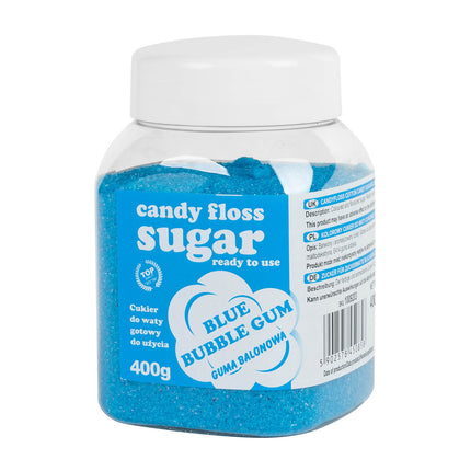 Colored sugar for cotton candy assorted flavors 400g