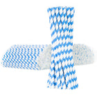 GSG24 Paper straws BIO organic PAPER STAWS 6/205mm - white and blue 500pcs.