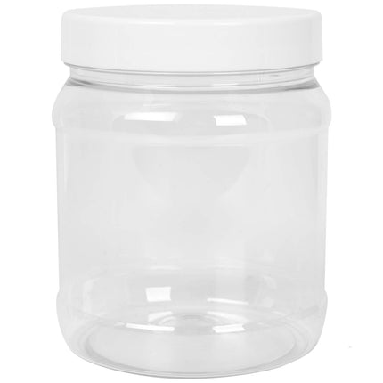 GSG24 Round jar with thread lid 100/400 transparent 1000ml