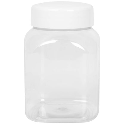 GSG24 Square jar with thread cover 63/485 transparent 500ml