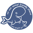 GSG24 Door sticker for paper straws We Use Animal Friendly Straws 12x10cm