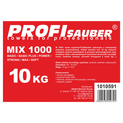 PROFI SAUBER Non-woven wipes ProfiSauber different types MIX 1000 - 10kg – image 3