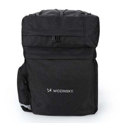 WOZINSKY A large bicycle bag 60 l per trunk + rain cover black – image 6