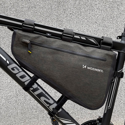 WOZINSKY Bicycle bag for bike frame 5 l grey – image 10