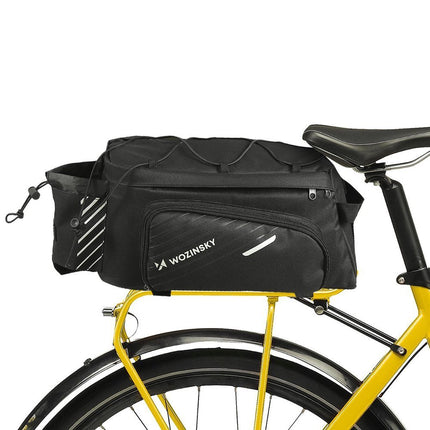 WOZINSKY Bike bag for trunk with shoulder strap 9l rain cover black
