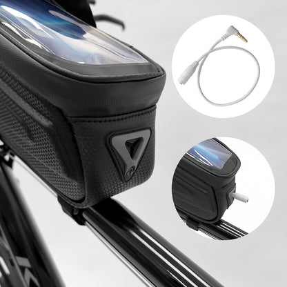 WOZINSKY Bicycle bag for frame with case on phone 1.7 l black – image 5