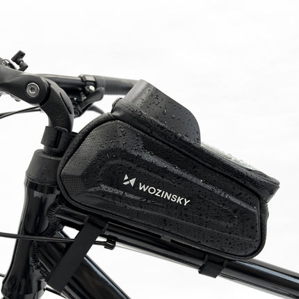 WOZINSKY Bicycle bag for frame with case on phone 1.7 l black – image 6