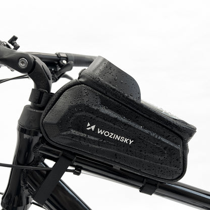 WOZINSKY Bicycle bag for frame with case on phone 1.7 l black – image 6
