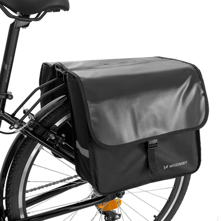 WOZINSKY Bicycle sac for double trunk 28 l black