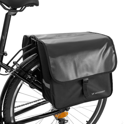 WOZINSKY Bicycle sac for double trunk 28 l black