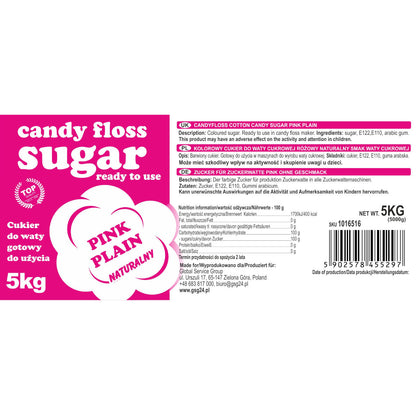 GSG24 Coloured sugar for cotton red with natural flavor 5kg – image 3