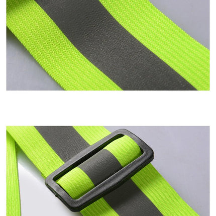 HURTEL Reflective braces for bike motorcycle running reflective vest yellow – image 8