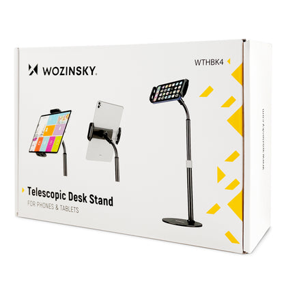 WOZINSKY Tablet stand and phone on desk black – image 5