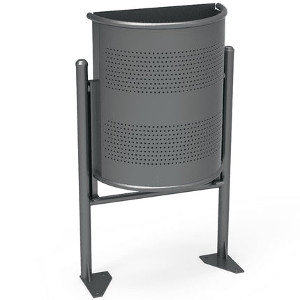 MEVA City basket semi-round wall grey 30L