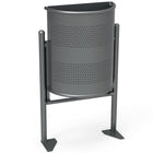 MEVA City basket semi-round wall grey 30L