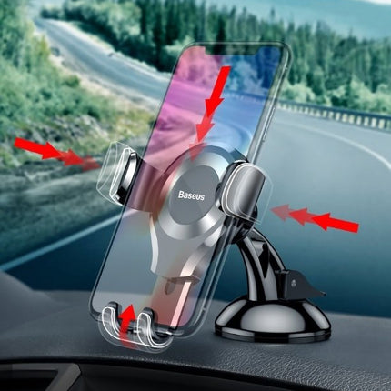BASEUS Osculum gravity car phone holder for the windshield or dashboard, black – image 11