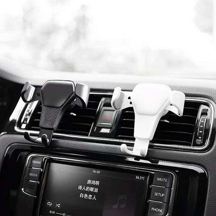 HURTEL Car holder for gravity phone on ventilation grille Car Holder H01 black – image 11