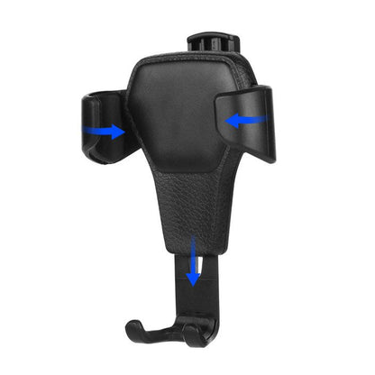 HURTEL Car holder for gravity phone on ventilation grille Car Holder H01 black – image 2