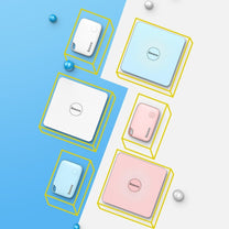 BASEUS T2 key chain mini wireless keypad and other white items – image 6