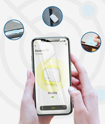 BASEUS T2 key chain mini wireless keypad and other white items – image 8