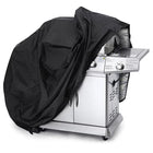 HURTEL Cover tarpaulin barbecue cover bike motorcycle garden furniture XXL black