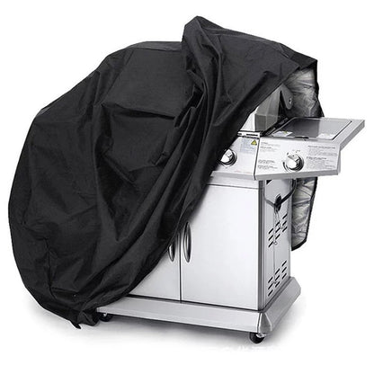 HURTEL Cover tarpaulin barbecue cover bike motorcycle garden furniture XXL black