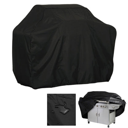 HURTEL Cover tarpaulin barbecue cover bike motorcycle garden furniture XXL black – image 3