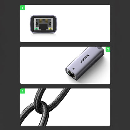 UGREEN External USB network card Type C - RJ45 1Gbps – image 6