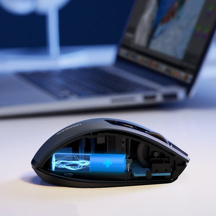 UGREEN Ergonomic optical wireless mouse USB 2.4GHz 4000DPI black – image 9