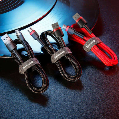 BASEUS Robust flexible cable USB microUSB QC3.0 2.4A 1M red – image 19
