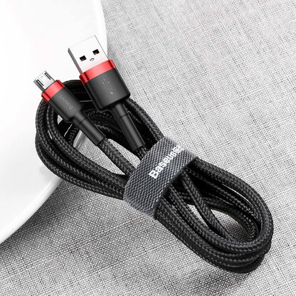 BASEUS Robust flexible cable USB microUSB QC3.0 2.4A 1M red – image 29