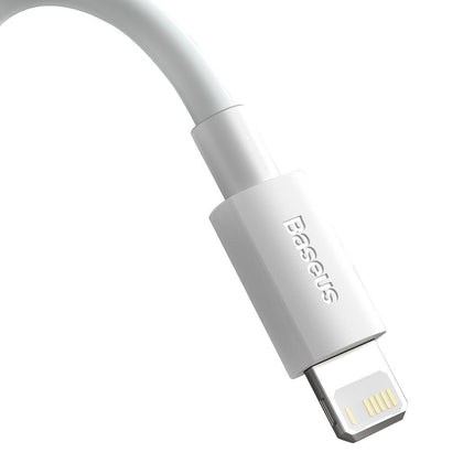 BASEUS 2x USB Iphone Lightning cable fast charging Power Delivery 1.5 m white – image 4