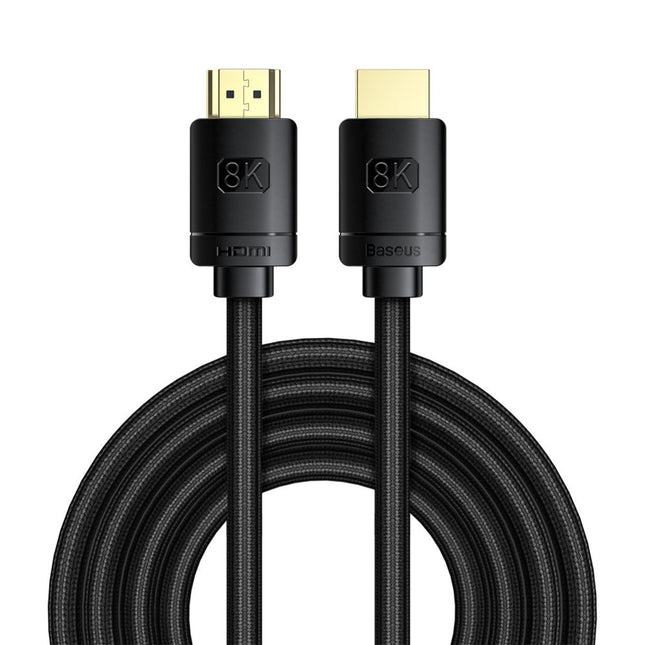 BASEUS HDMI cable 2.1 8K 60 Hz eARC QMS Dynamic HDR VRR ALLM 3m black