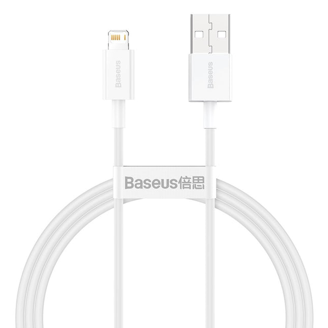 BASEUS Superior cable USB cable Iphone Lightning 2.4A 1m White
