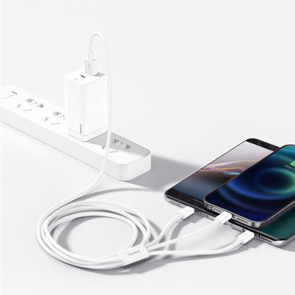 BASEUS Superior 3in1 USB Iphone Lightning USB-C microUSB 3.5 A 1.5 m White – image 8