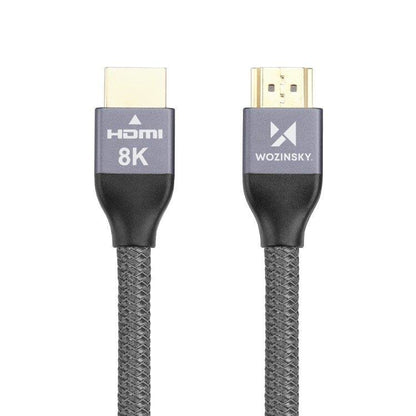 WOZINSKY Cable HDMI 2.1 8K 60 Hz 48 Gbps 4K 120 Hz 2K 144 Hz 5 m silver – image 8
