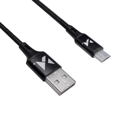 WOZINSKY Powerful cable in USB microUSB 2.4A cable 1m black – image 3