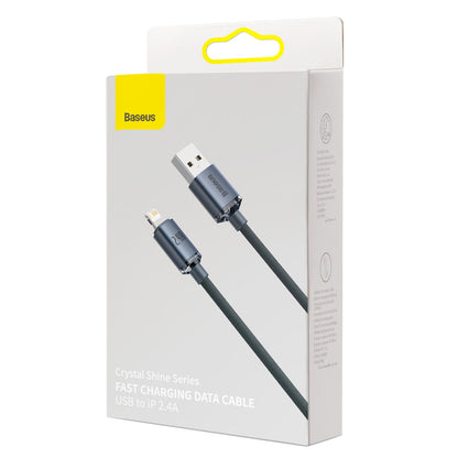 BASEUS Cable for fast charging and data transfer USB Iphone Lightning 2.4A 2m black – image 5